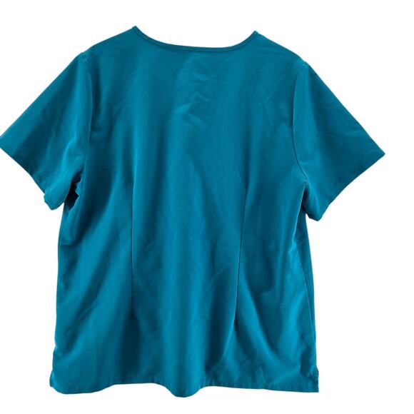 Figs Scrub Top Womens XXL Set Of 2 Casma V-Neck Aqua Blue Medical Dental Comfort - Picture 5 of 10